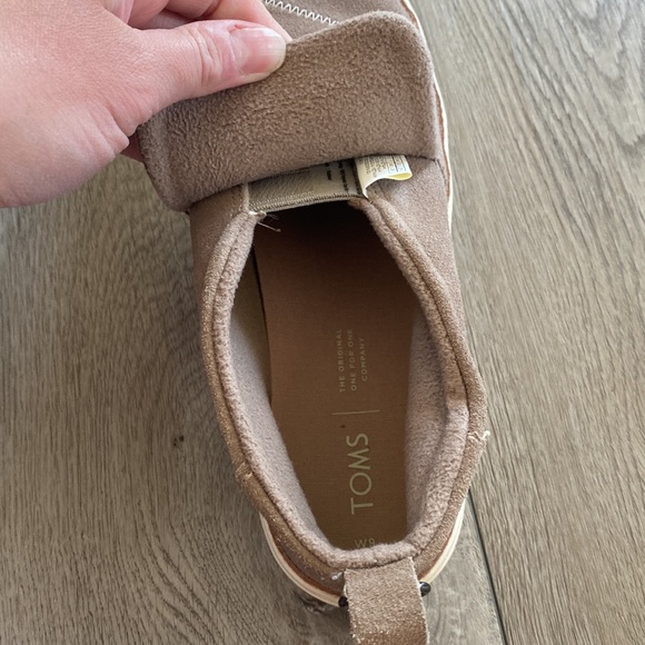 Tom’s Paxton Tan Suede Sneaker Slip-on Bootie Shoe - Picture 4 of 10